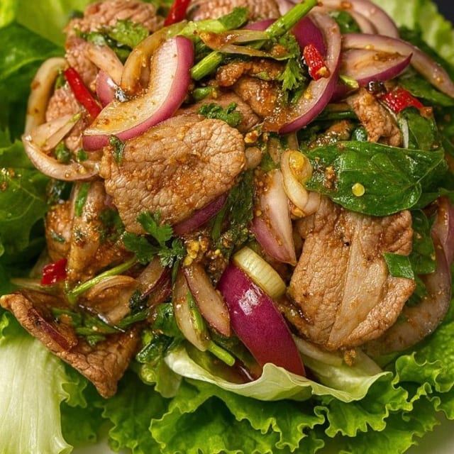 Y5 Beef Waterfall Salad.