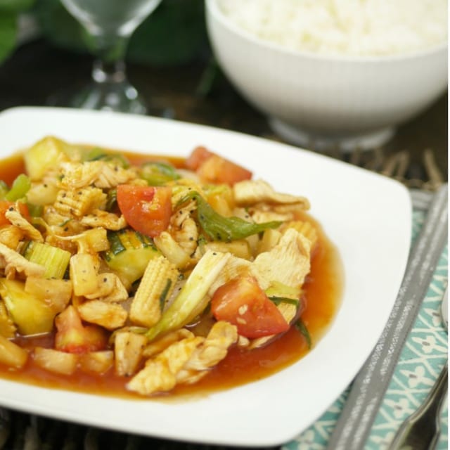 E3 Thai Sweet & Sour Stir-Fried.